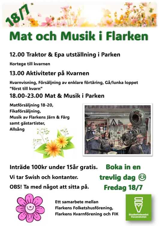Mat och musik i Flarken