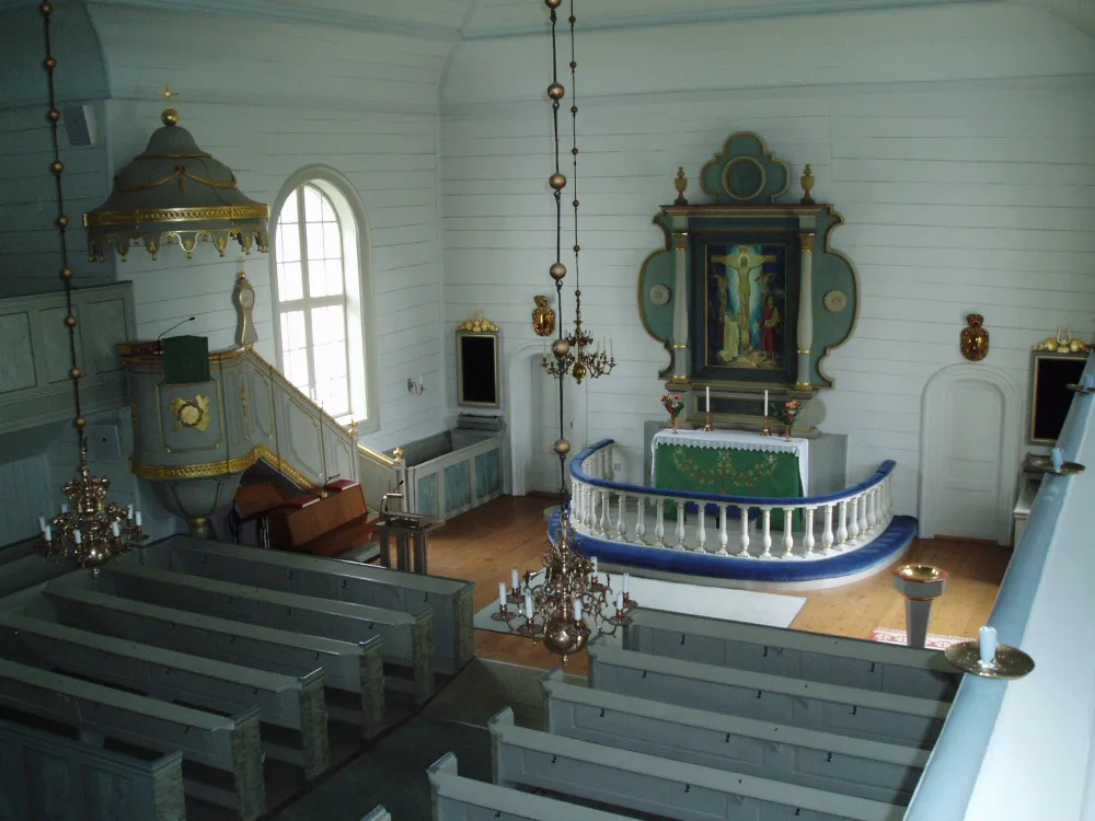 Nysätra kyrka interiör